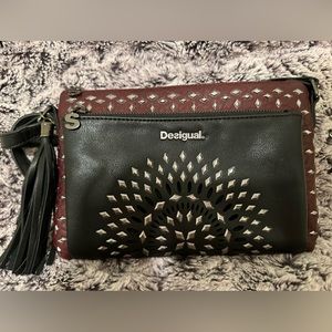 Desigual Rocker Faux Leather Crossbody Purse